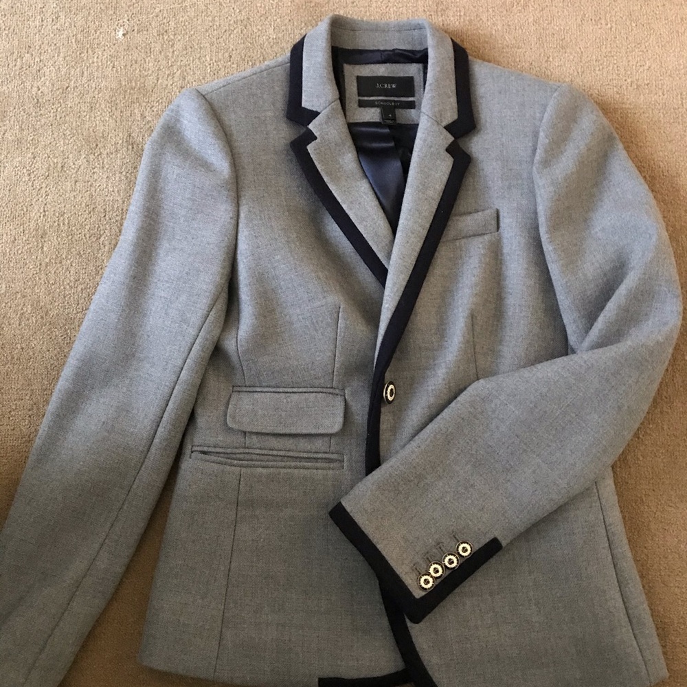 J crew gray blazer